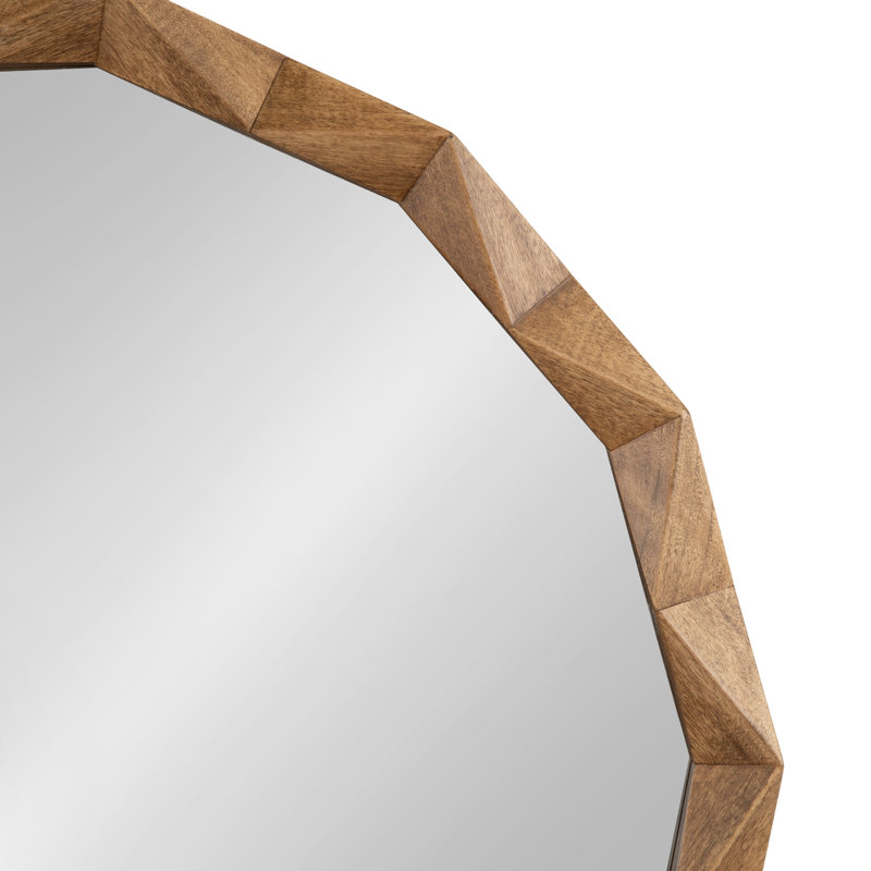 Miroir de salle de bain, Bois brun moyen