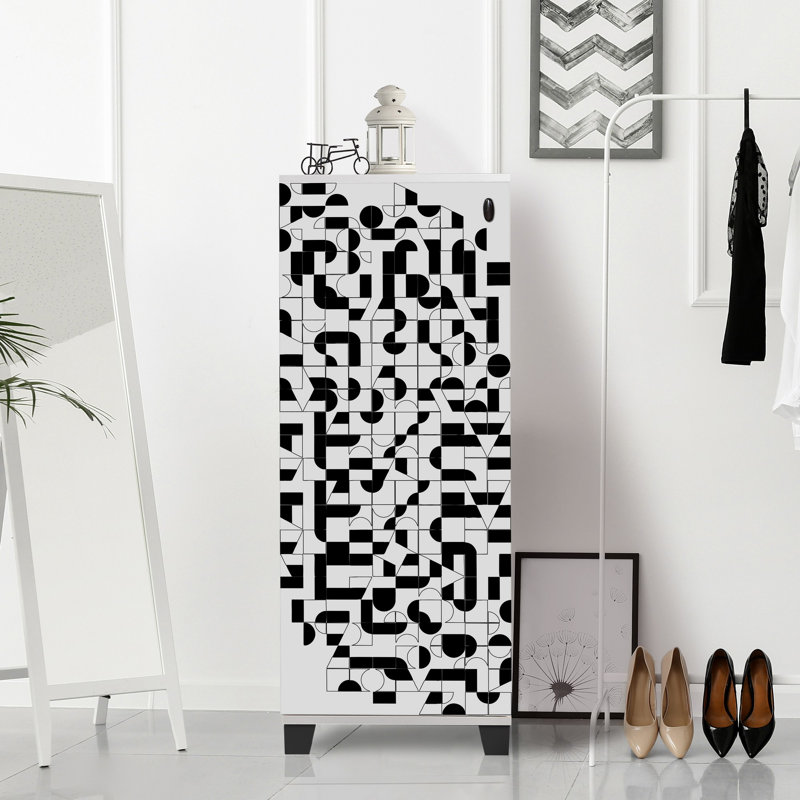 16 Pair Shoe Storage Cabinet
