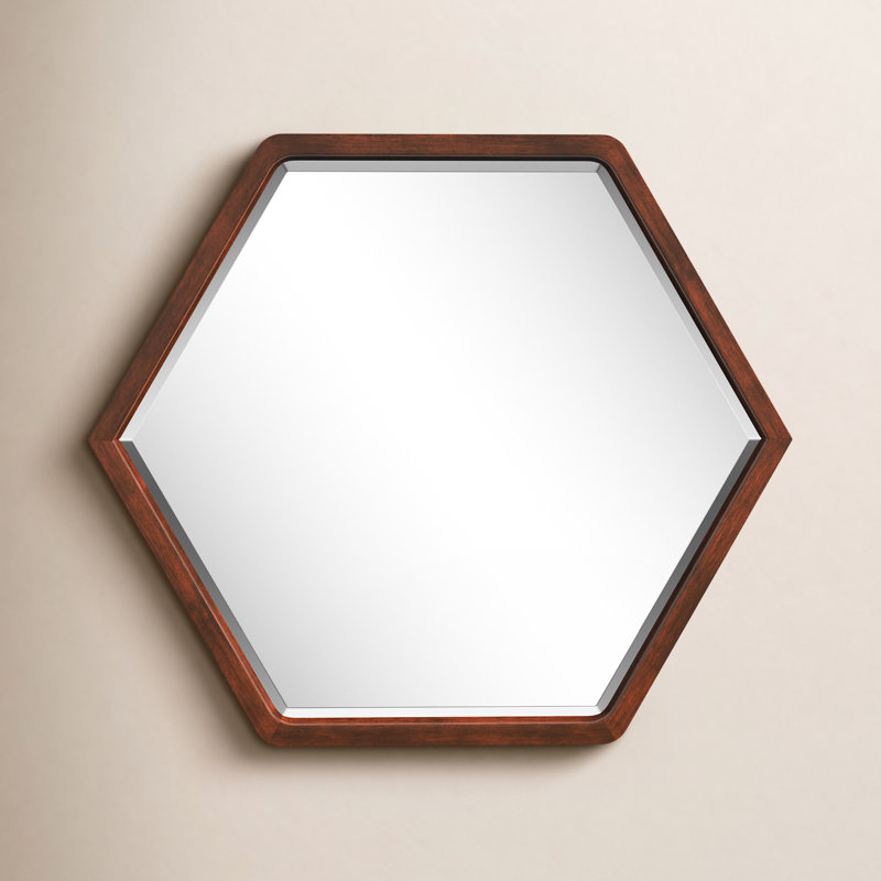 Flat Mirror, Walnut Brown