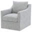 Fauteuil pivotant gris Merced