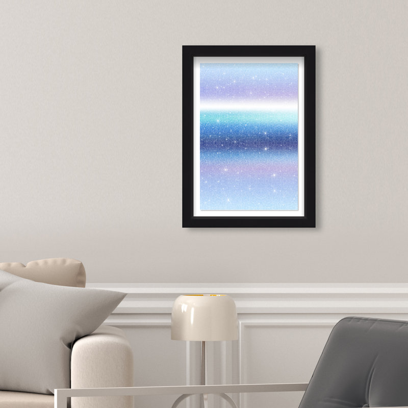 Moonlit Gradient Shadowbox Abstract Print by Oliver Gal, Black Frame, 10 x 15, 16.5"H x 11.5"W, Black Shadowbox