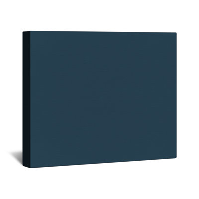 Toile tendue sur fond bleu uni en plusieurs tailles