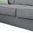 Anissia 112" W x 87" D Sectional Sofa Couches , 7 Seats Modular Sectional Sofa with Ottoman, L shaped couch with 3 Pillows-11682467