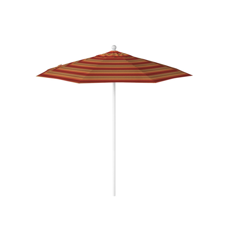 Parasol de marché 90 po Sunbrella, Sunbrella® Astoria Sunset, Blanc mat