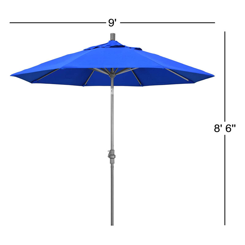 Parasol Sunbrella® 108 po Romany, Toile Sunbrella® bleu pacifique