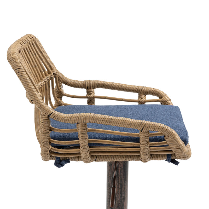 Tabouret d'extérieur 33,5 po, Bleu marine