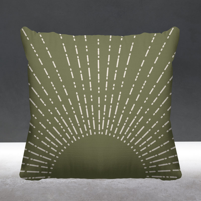 Coussin Bibo, Vert, L 15 po x H 15 po