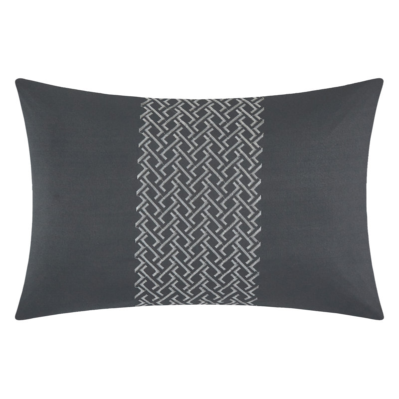 Loren 7-Piece Reversible Comforter Set, Gray, King Comforter + 6 Additional Pieces
