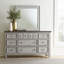 Ensemble de chambre avec lit à panneaux, commode et miroir Haylee-538306882-557700676