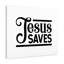 Jesus Saves - Wrapped Canvas Print-1726625325