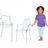 Tramesha Luis Kid's Transparent Replica Dining Chair