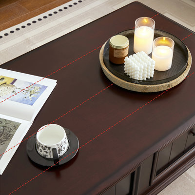 American style retro storage coffee table