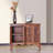 Thai style entrance solid wood foyer shoe cabinet