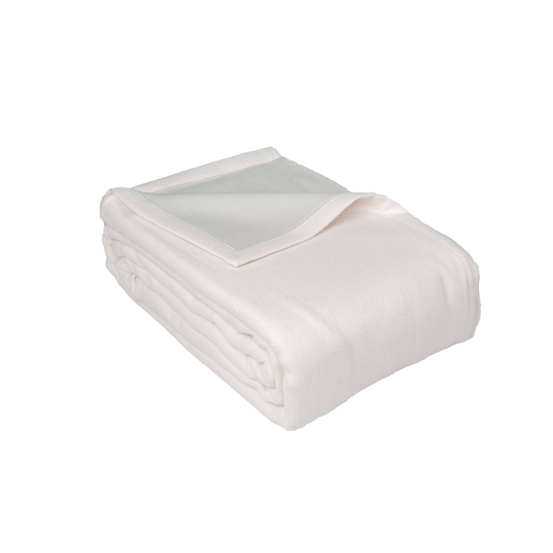 Cotton Blanket, Powder Pink/Pearl, 180cm x 240cm