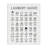 Minimal Laundry Guide Cleaning Chart Helpful Symbols by Lettered and Lined - Graphic Art-1959107524-1959107523