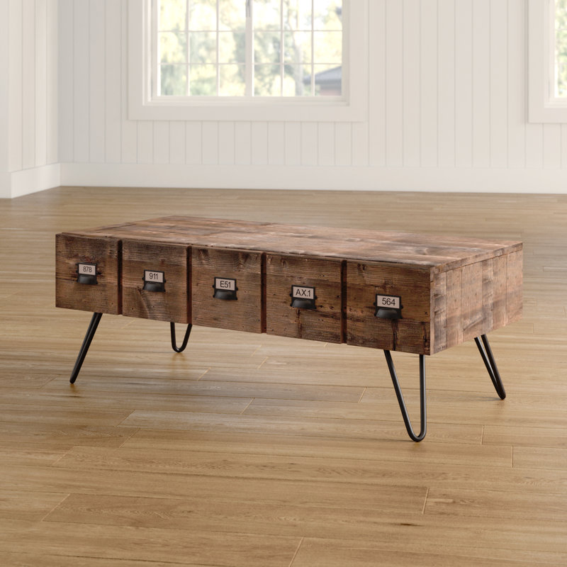 Ora Solid Wood Four Leg Coffee Table