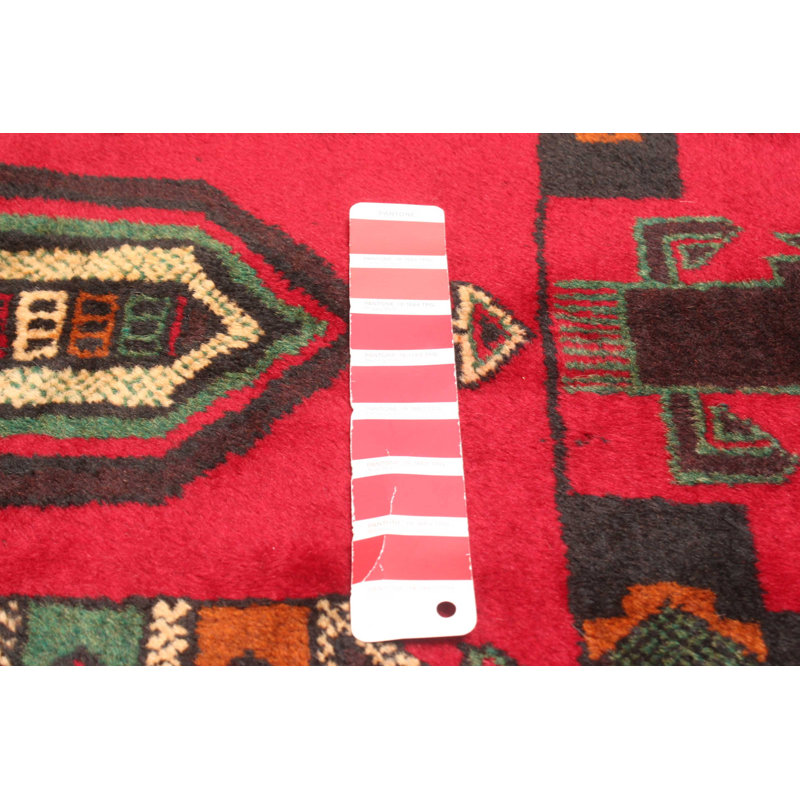 Teimani Red Rug 3'6" x 6'5"
