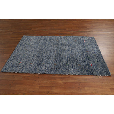 Blue Handmade Tribal Gabbeh Indian Rug 4x6