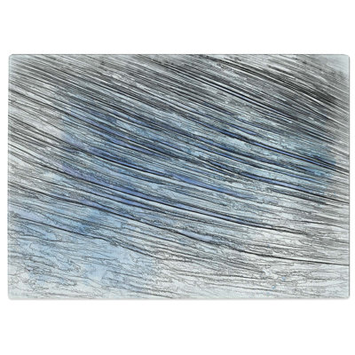 Tempered Glass Sweeping Lines Chopping Board