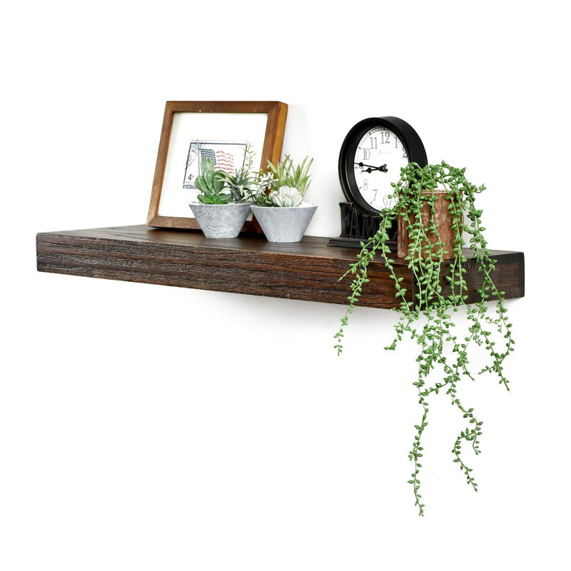 Evstati Floating Shelf, 2.75" H x 36" W x 10" D, Espresso