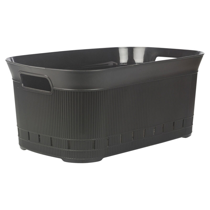 Rebrilliant Plastic Decorative Basket, Black