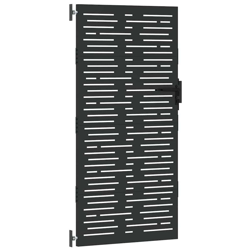  Garden Gate With Lock   Powder-Coated Steel, 105 x 200 cm