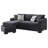 Storia Sleeper Sectional Chaise Sofa, 4 Pillows, 84 Inch-109427303