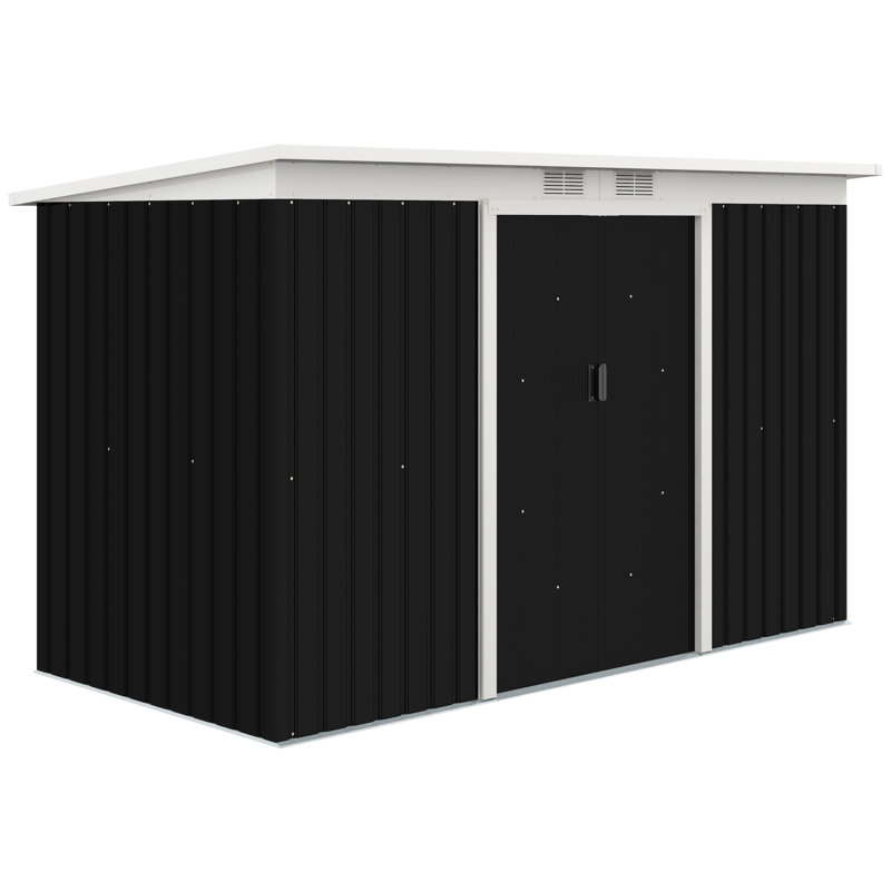 9 ft. W x 4 ft. D Metal Horizontal Tool Shed