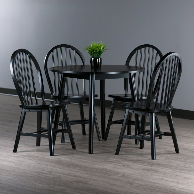 Joanny 4 - Person Solid Wood Solid Wood Top Four Leg Dining Set