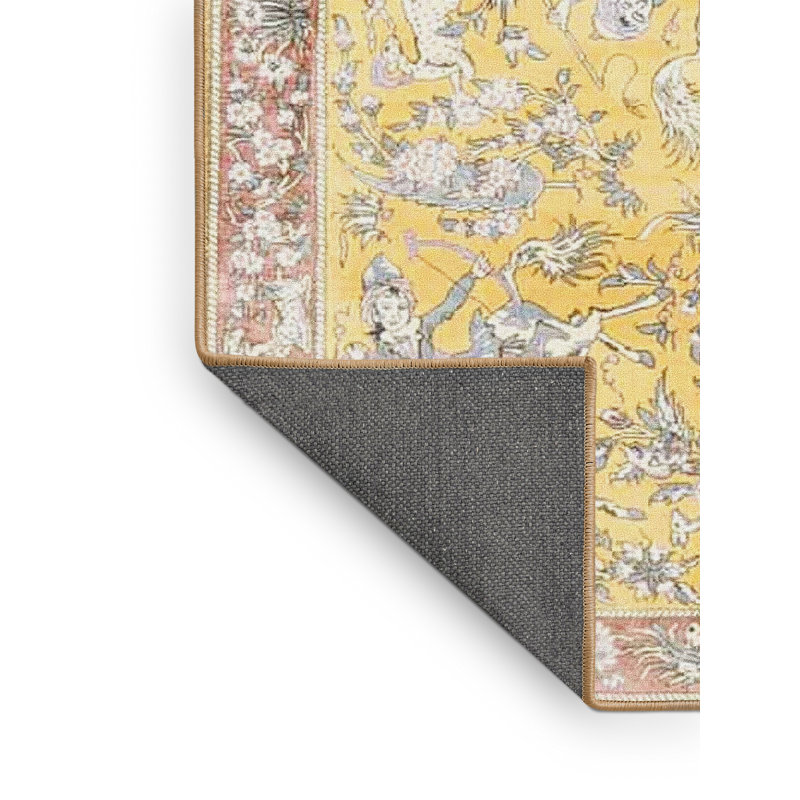 Floral Indoor Rug, Rectangle 7' x 9'