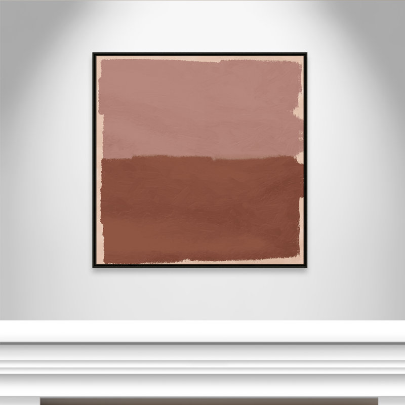 «Hollow Delight», reproduction carrée par Marcus Prime, H 37,5 po x l 37,5 po, Espresso