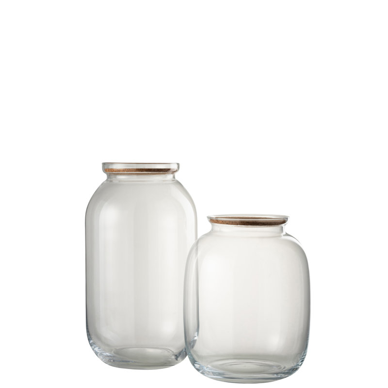 Okabena Glass Table Vase 1, 31cm H x 23cm W x 23cm D