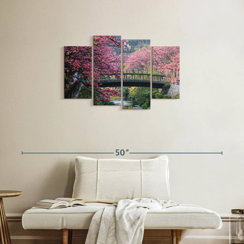 Cerisiers en fleurs d'Okinawa, H 22 po x l 36 po