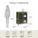 Luna 39.96'' Tall Accent Cabinet with Fluted Glass