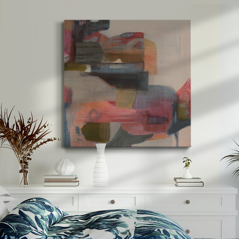 Geranium & Ginger-Premium Gallery Wrapped Canvas - Ready to Hang, 32" H x 32" W