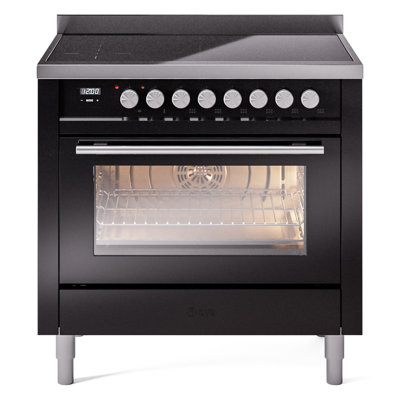 Cuisinière à induction ILVE Professional Plus II Series 36 po avec 6 éléments à induction (porte en verre)