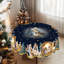 Nappe lavable en polyester avec motif de couronne de Noël