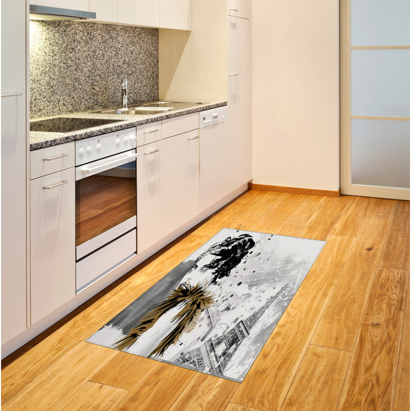 Modern High Density Long Fiber Poly Threads Decorative Area Rug Carpet, Rectangle 2'7" x 5'