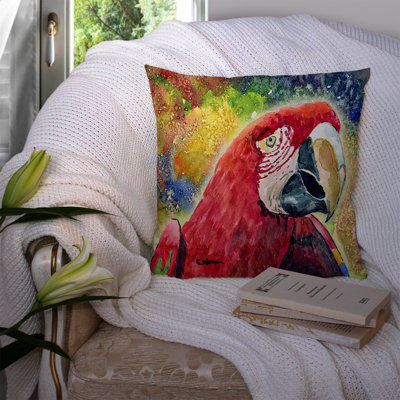 Parrot Outdoor Throw Pillow