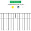 Barrière pour animaux clôture de jardin décorative en métal antirouille