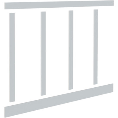 Classic Shaker H 96'' W x 0.63'' D Vinyl Wainscot Paneling Kit