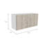 Napoles Wall Cabinet, Two Shelves, Double Door -White / Light Grey-2003566290