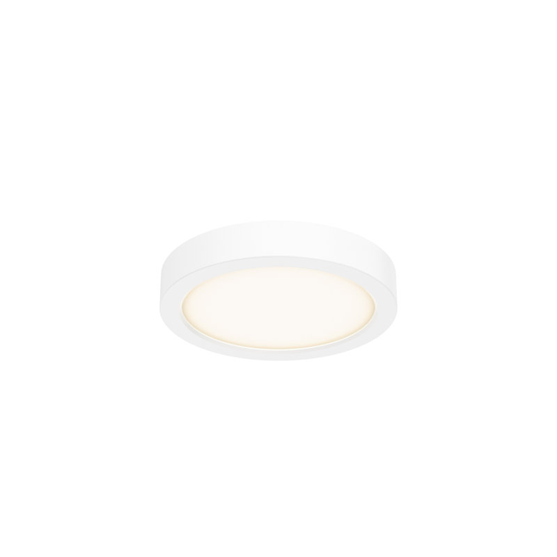 Plafonnier encastré 1 lumière Hayden-Blu, Blanc, H 1 po x l 6 po x P 6 po