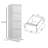 White 4 Drawer Vertical Lockable Metal File Cabinet, Home Office Narrow Storage for A4, Legal & Letter Files