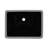 Ruvati 16 x 11-3/4 inch Undermount Bathroom Vanity Sink Black Rectangular Porcelain Ceramic with Overflow --93986374