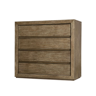 Elphie Solid Wood 4 - Drawer Accent Chest