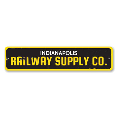 Railway Supply Company Custom Aluminum Sign