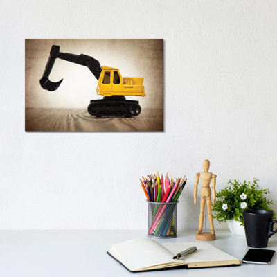 Excavator - Print on Canvas