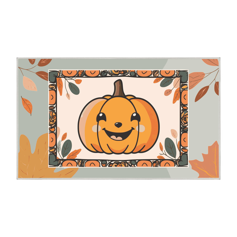 Tapis de vacances d'Halloween The Holiday Aisle®, Rectangle 4pi x 6 pi