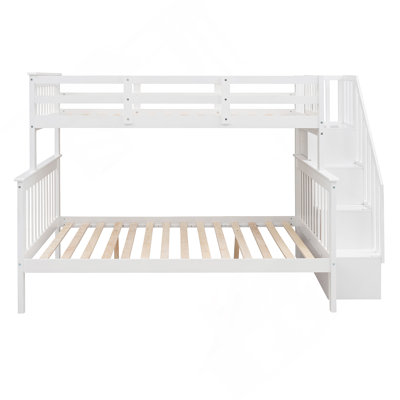 Stairwayover- Bunk Bed With Storage And Guard Rail  Bedroom OLD SKU :LPAAK